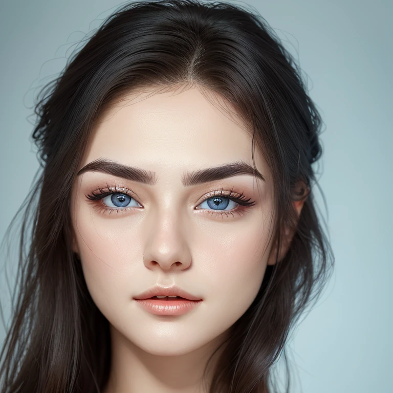 (best quality, hyperdetailed photography:1.2), beautiful lady, freckles, dark makeup, soft light, head and ?????? portrait, cover, (detailed beautiful face, detail skin texture, ultra-detailed body:1.1) ???? vampire girl,