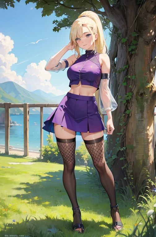 (Masterpiece, best quality, intricate details, 1sologirl) iron collar, arms behind back, iron cuffs, shackles, bound ((standing by wooden pole:1.2)) looking from above happy closed mouth
