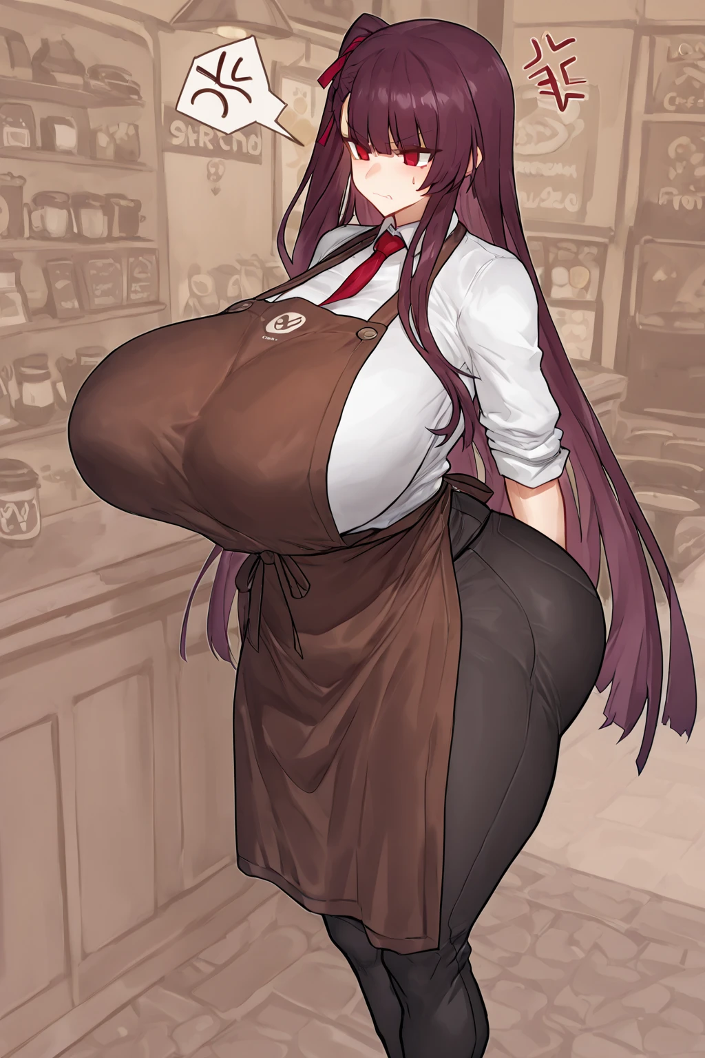 score_9, score_8_up, score_7_up, black background, 
BREAK
source_anime, rating_explicit, Expressiveh,
BREAK
1girl, brown hair, ponytail, blind fold, elect nipple, huge breasts, Expressionless, 
nude, bondage, corset, elbow gloves, thighhighs,
tall, leggy, shiny skin, heavy breathing, wide hips, tight waist, thick thighs,
cameltoe,pussy juice,
clitoris, dildo and lotion on tray,
standing,