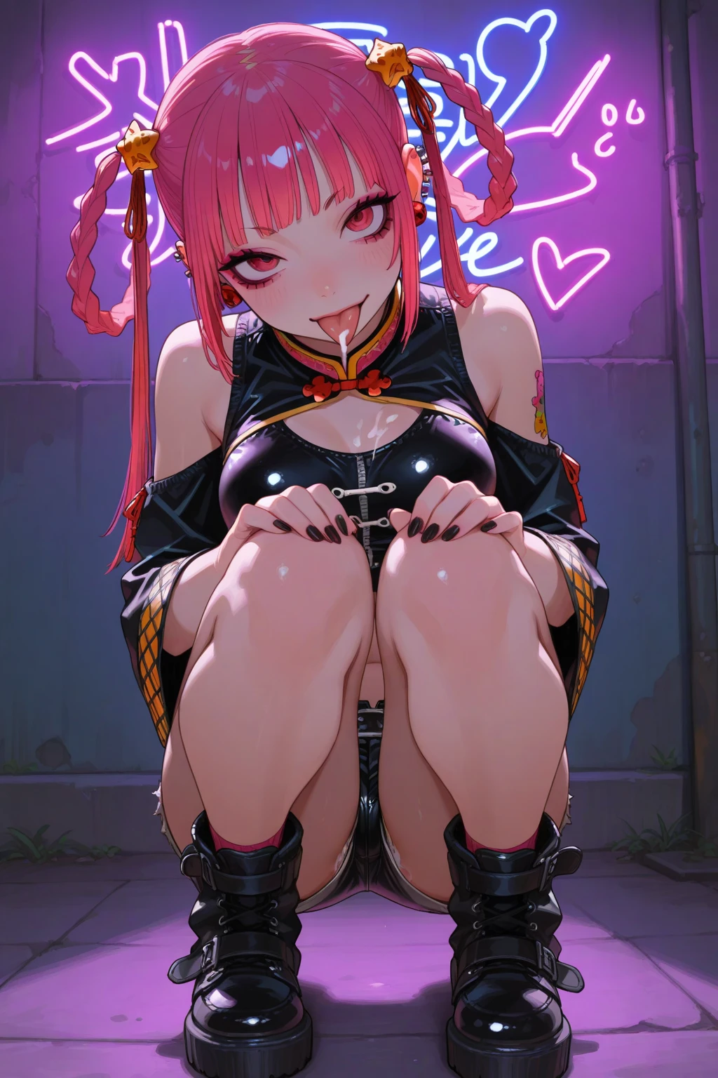 (etna,blush、Embarrassing),Facing the mirror、M-shaped legs、sit、Spread your legasturbation、Masturbation、Good,very mini skirt,No underwear、Pussy juice、Squirting