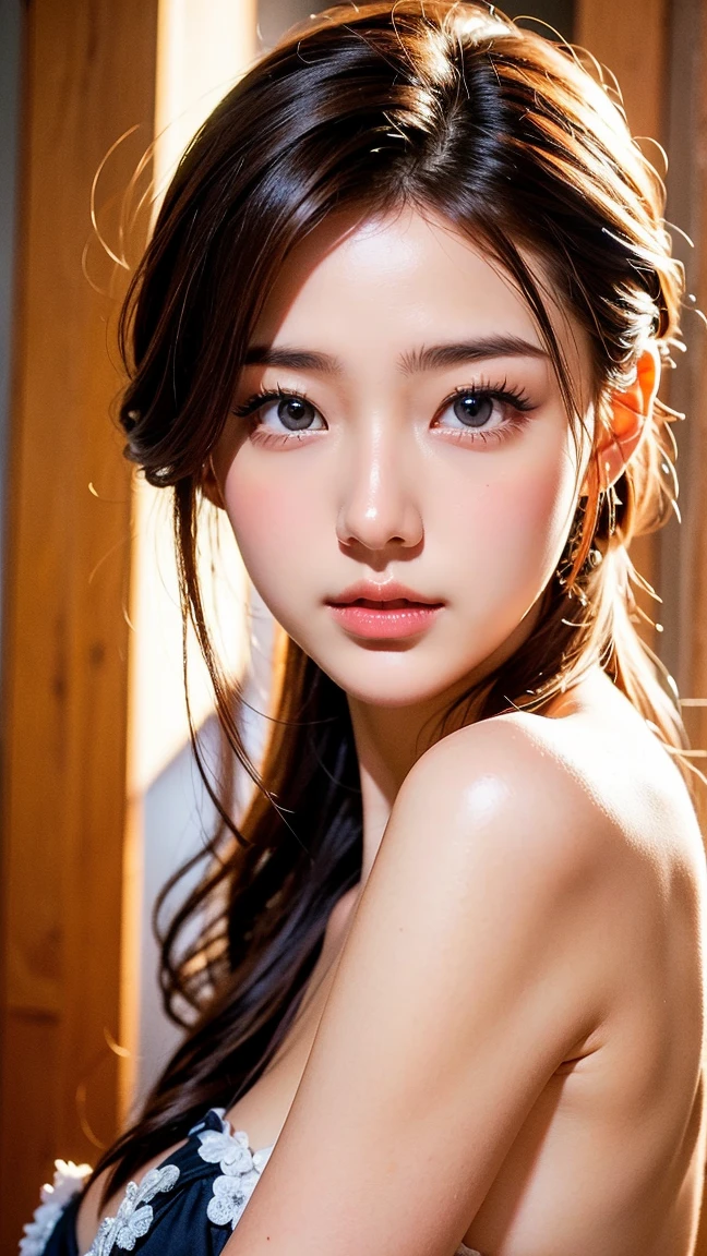 ((nsfw:1.3), highest quality、32k、No makeup、masterpiece、Ultra-high resolution、Realistic、Realistic、very cute、Baby Face:1.6、Large erect nipples, Tight waist、smile、Delicate face、Beautiful Skin、body photo, The cutest Erina Mano, Realistic face, Realistic eyes, Beautiful attention to detail, Realistic skin, Beautiful Skin, beautiful eyes, light in eyes, fine eyebrows, rouge, Anatomically correct body shape, raise the corners of the mouth, double eyelid double eyelid, Clit Eyes, A neat and clean woman, Beautiful thin nose,