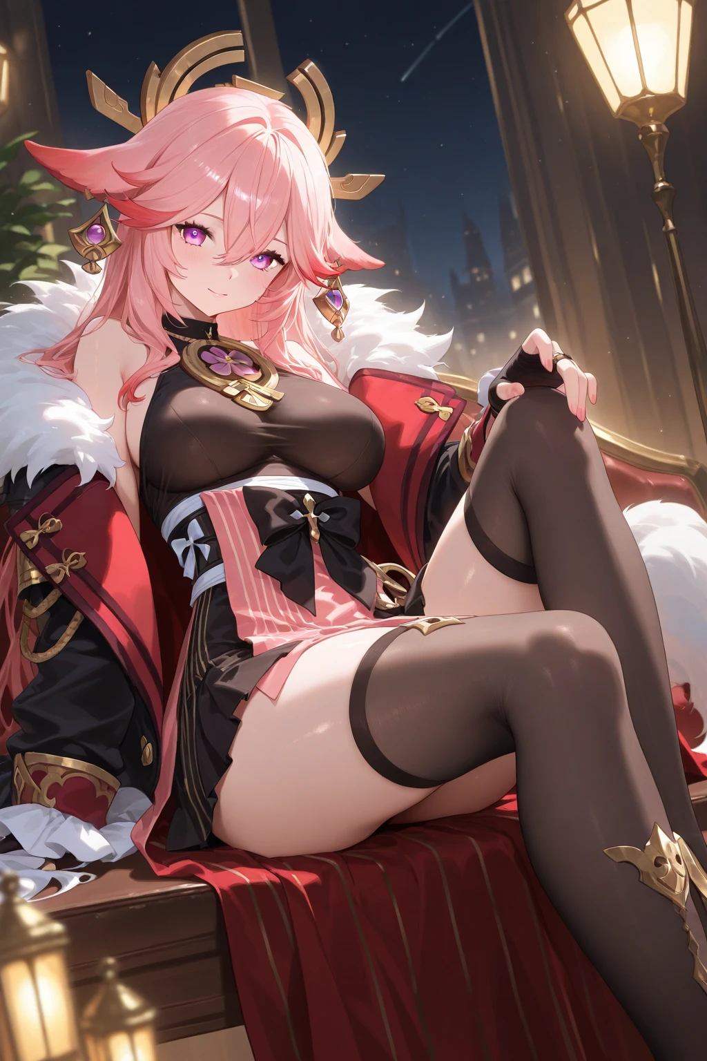 (masterpiece), (Highest quality), (Realistic:1.1), Fur coat, cute, One girl, expensive_kick, (Lift your legs:1.2), (expensiveres:1.4), Panty shot , Shiny Hair, Glowing Skin, Glowing Eyes, (panties:1.2), Pink Hair , amethyst hair color,Inner Color,Curly hair,Very long hair swinging,Raise one leg high、Realistic meat,Dynamic Angle,Ultra low angle,Wrinkles on panties,Panty texture is Realistic,Kick up,
