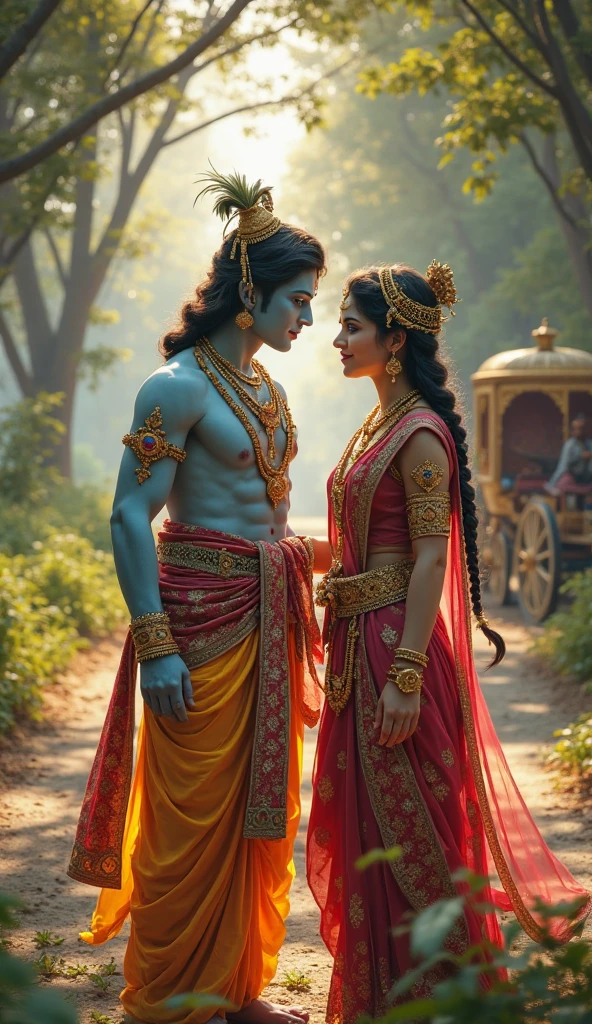 Little krishna janmastami with Radha and krishna male friends with janmastami title on image