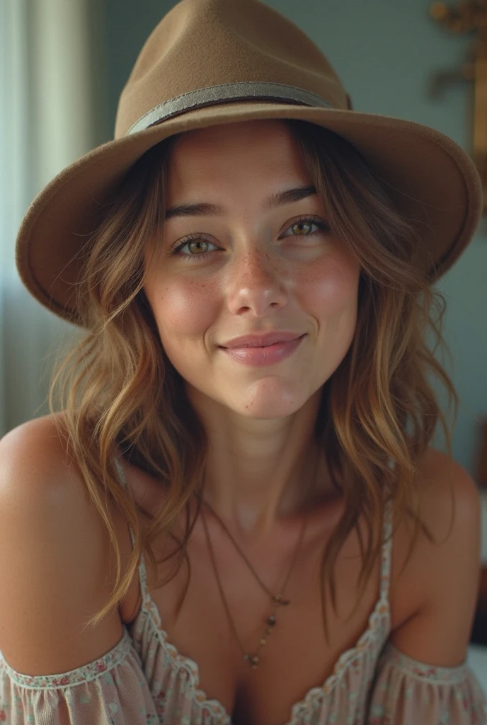a girl in a camping tent, beautiful detailed eyes, beautiful detailed lips, extremely detailed face and skin, long eyelashes, camping gear and supplies, survival tools, campfire, lake, waterfall, sunset, birds flying, (best quality,4k,8k,highres,masterpiece:1.2),ultra-detailed,(realistic,photorealistic,photo-realistic:1.37),landscape,warm colors,dramatic lighting
