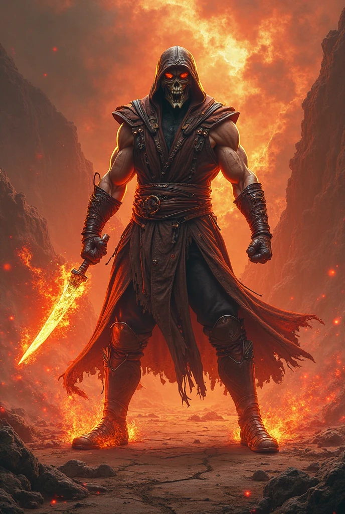 (extremely detailed 8k wallpaper), a medium shot photo of a fearful necromancer, intricate, high detail, dramatic