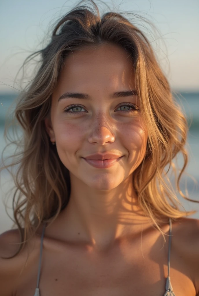 (selfie:1.2) of AshleyCipher, small smile, on a sailboat, analog style (look at viewer:1.2) (skin texture), close up, cinematic light, sidelighting, Fujiflim XT3, DSLR, 50mm