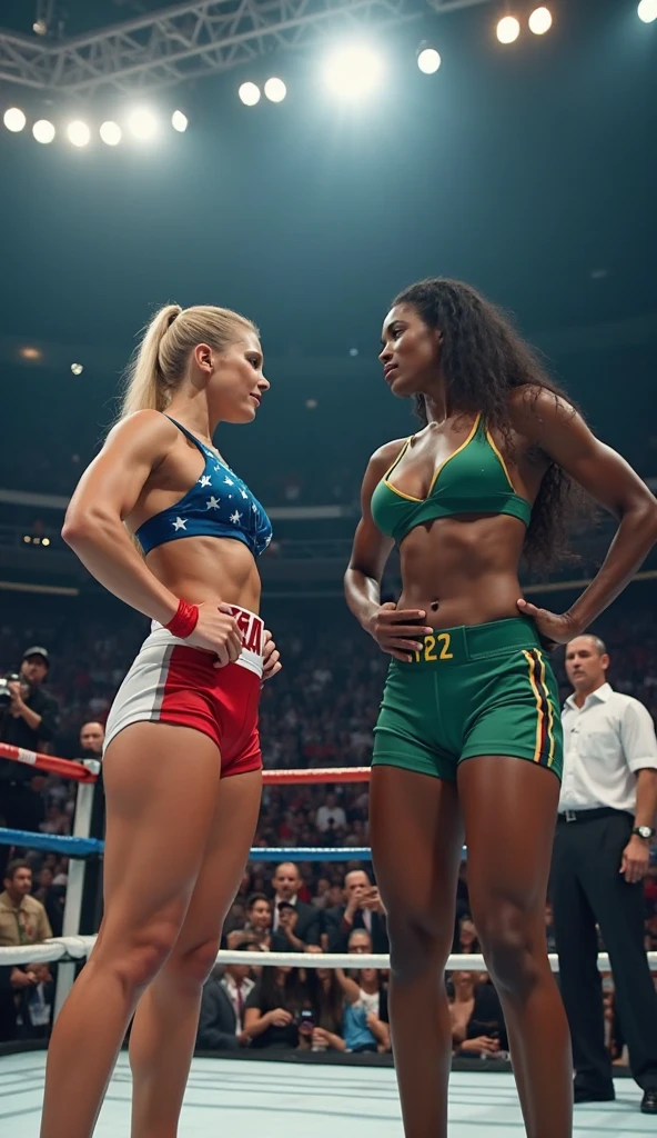 Beyonce, beautiful, , boxing in bikini and red boxing gloves big