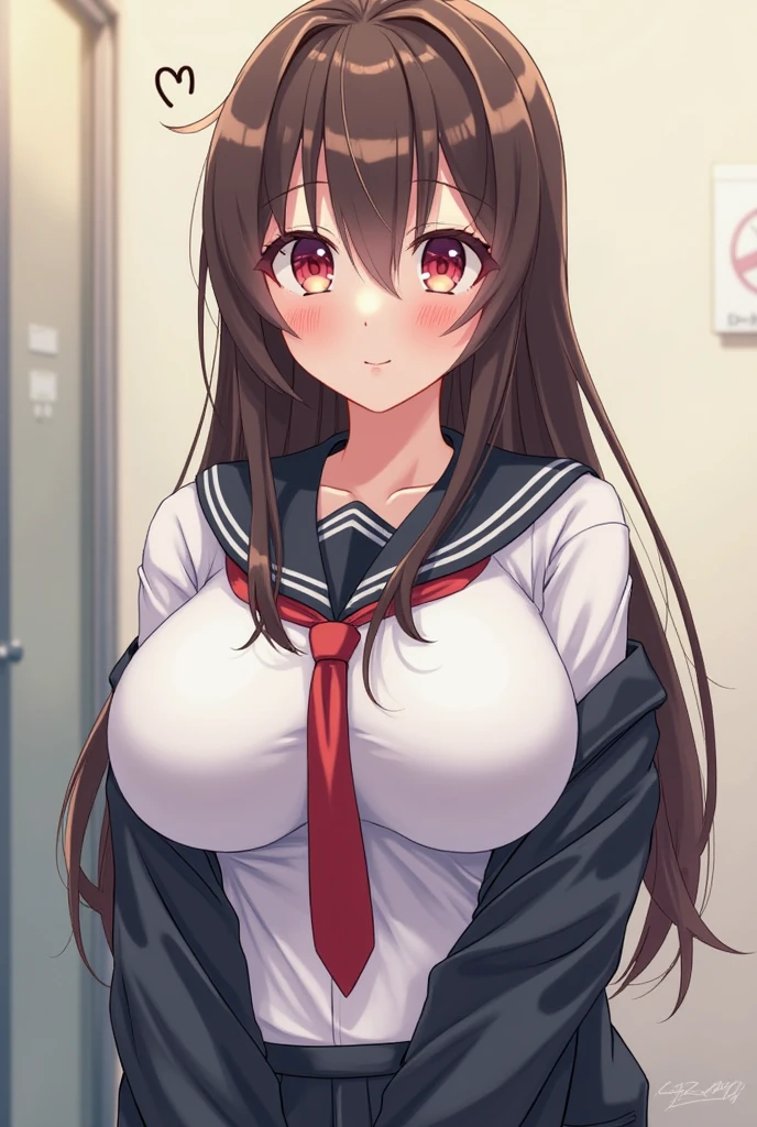 kurokoshirai, kuroko shirai, brown hair, long hair, (parted bangs:1.5), (brown eyes:1.7), Ringlet, twin tails, hair bow, bow, red bow, (big breasts:1.5),
break,Pink sailor suit:1.3、Red pleated skirt:1.2、Thin white pantyhose、twin tails、
break looking at viewer, whole body,
Break in my dorm room、
break (masterpiece:1.2), highest quality, High resolution, unity 8k wallpaper, (shape:0.8), (fine and beautiful eyes:1.6), highly detailed face, perfect lighting, Very detailed CG, (perfect hands, perfect anatomy),blush:1.3、sweat on face:1.5、Standing still、Grinning mouth、Sweaty、Full body portrait、Hollow Eyes:1.3、Fluid dripping from the crotch:1.1、Erect nipples under the costume:1.2