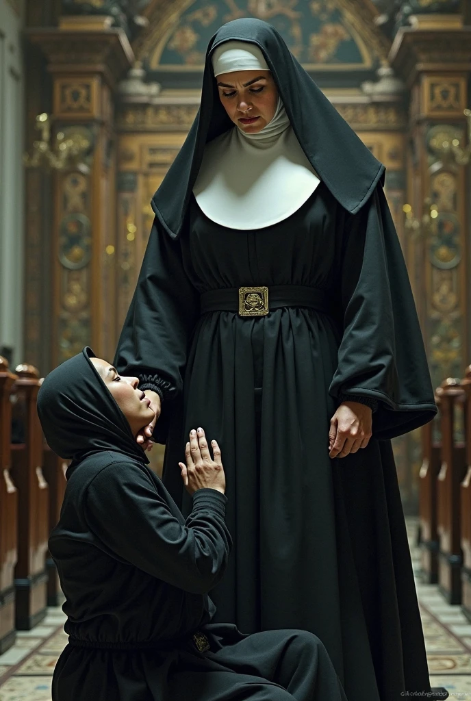 (double exposure), a mature (white hijabi) (muslim) mom with an hourglass figure (in white )  confidently embraces her sensuality. Clad in (white stockings) wedding veil and adorned with a full face of striking makeup, including irresistible wet lips, In a modest hotel room is sparsely furnished, the neutral tones and utilitarian decor giving it an impersonal, functional feel. A simple wooden chair sits near the window, its unadorned lines blending seamlessly into the background.Discover the power of personal empowerment and the beauty found in defying societal norms. Dive into a tale where boundaries are pushed, desires are embraced, and the complexities of human sexuality are celebrated in unexpected and thrilling ways. 1girl, (hetero), (1boy), ((bigger longer :1.2)),  on a sofa, , , ,  , folded, ( ), (full nelson),(reverse suspended congress), she is looking at viewer, (stockings) skin texture, ultra high res, RAW, instagram LUT, masterpiece, best quality, ultra-detailed, ultra high resolution, RAW, 4k, (looking at viewer), extremely detailed eyes and face, ((beautiful detailed nose)), ((beautiful detailed thigh)), ((beautiful detailed eyes)), perfect body proportion,  (looking at the camera), (white hijab), happy, cheerful, red lips,