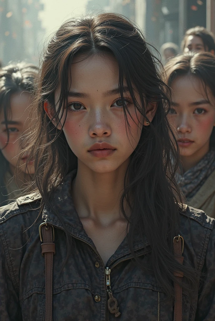 (best quality,4k,8k,highres,masterpiece:1.2),ultra-detailed,(realistic,photorealistic,photo-realistic:1.37),wilderness,primitive,people,traditional,tribe,in nature,beautiful detailed eyes,beautiful detailed lips,Wilderness landscape,tribal gathering,ancient customs,vivid colors,natural light,shamanic rituals,tribal tattoos,harmonious coexistence with nature,peaceful atmosphere,traditional clothing,ancient heritage,sacred bond with the land,connectedness with wildlife,wisdom of the elders,ritual dances,ancestral spirits,remote untouched landscapes,spiritual connection,whisper of the wind,raw natural beauty,untamed wilderness,untouched by modern societyiblings,serene expressions,enduring strength,simplicity of life,traces of time,profound solitude,ancestral wisdom,groundedness and tranquility.