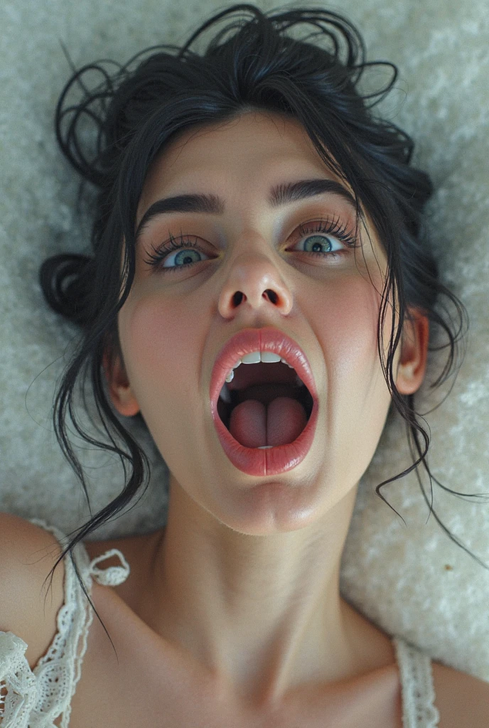 ((Highest quality)), ((masterpiece)), (detailed), One Girl,((Dark basement)),(((Browsing Caution))),First Person View,(((((Female masturbation))))),(((Love Juice))),(Beautiful Eyes),(Watery eyes),Trance,(((Estrus))),(((Mind control))),((Drug addiction)),((Euphoria)),(((((Heart-shaped pupils))))),(((sexual excitement))),(((Open your mouth))),Long Tongue,Kissing Face,orgasm,(high school girl),School uniforms,cardigan,(((pubic hair))),Big Breasts,Spread your legs,Touching the groin with hands,Thick legs,(((Lace panties))),(((Oily skin)))