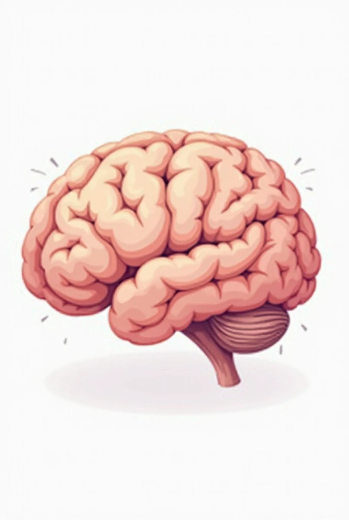 A brain floating in outer space, surrounded by stars and galaxies, symbolizing the quest for knowledge and exploration of the cartoon-style universe --auto