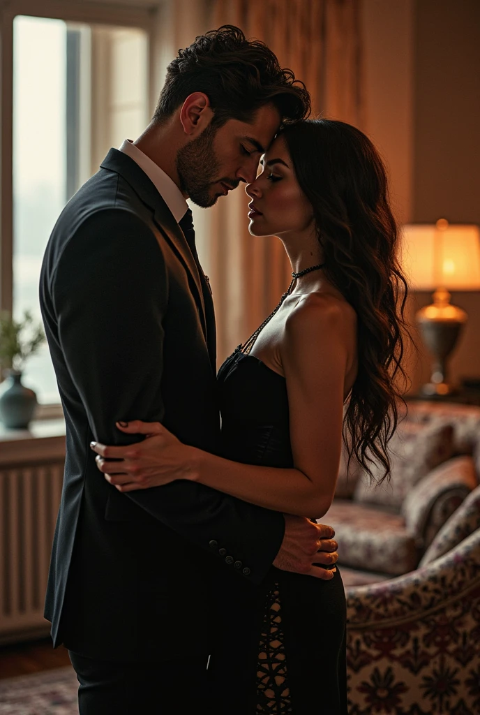 A Man and a Woman, the tallest, emerged in a deep embrace full of inner and physical connection