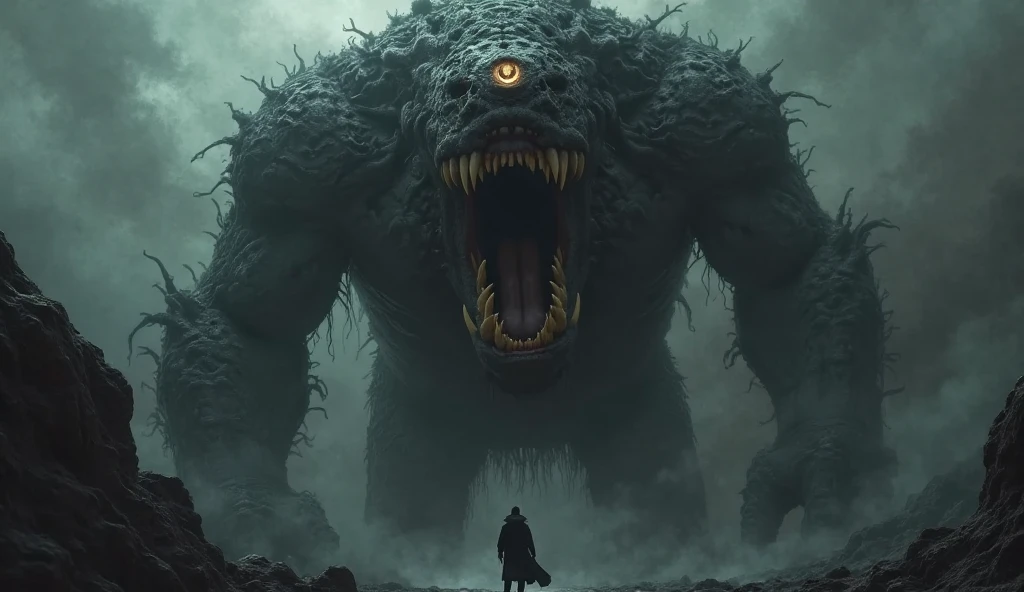 A monster with one eye kill humans