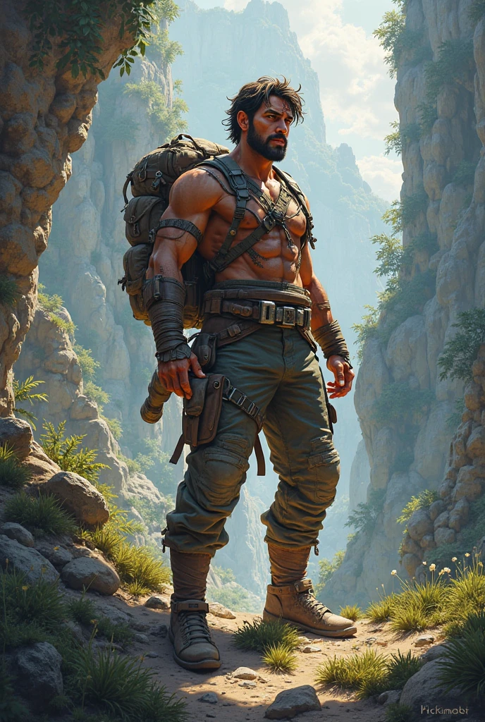 Make a survival game adult boy  chrecter and make it 4k UHD animie chrecter  make it ultra hd 4k

