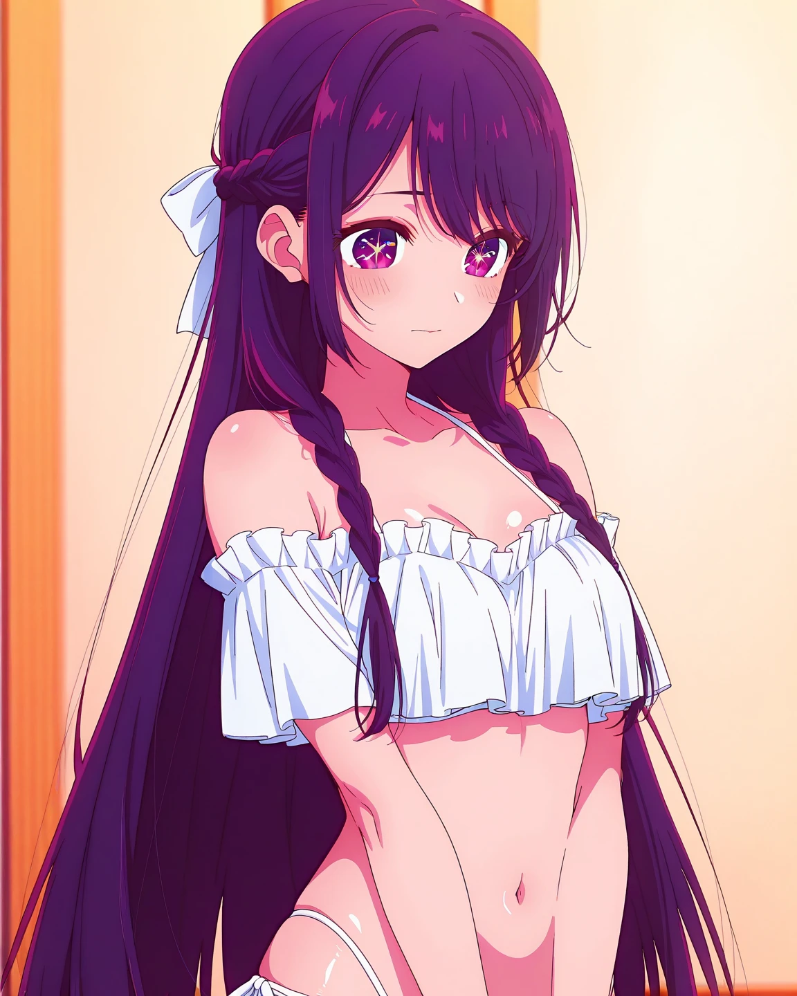 masutepiece, Best Quality, Ultra-detailed, kawaii, Cute, lovely, Sexy, Ero, Extremely detailed, 4K, 8K, Best Quality, Beautiful, tiny girl, child, Solo, beautiful hairl, Beautiful eyes, Beautiful eyes, middle school girl, flat breast, tiny chest, blush,Close to close,a closeup