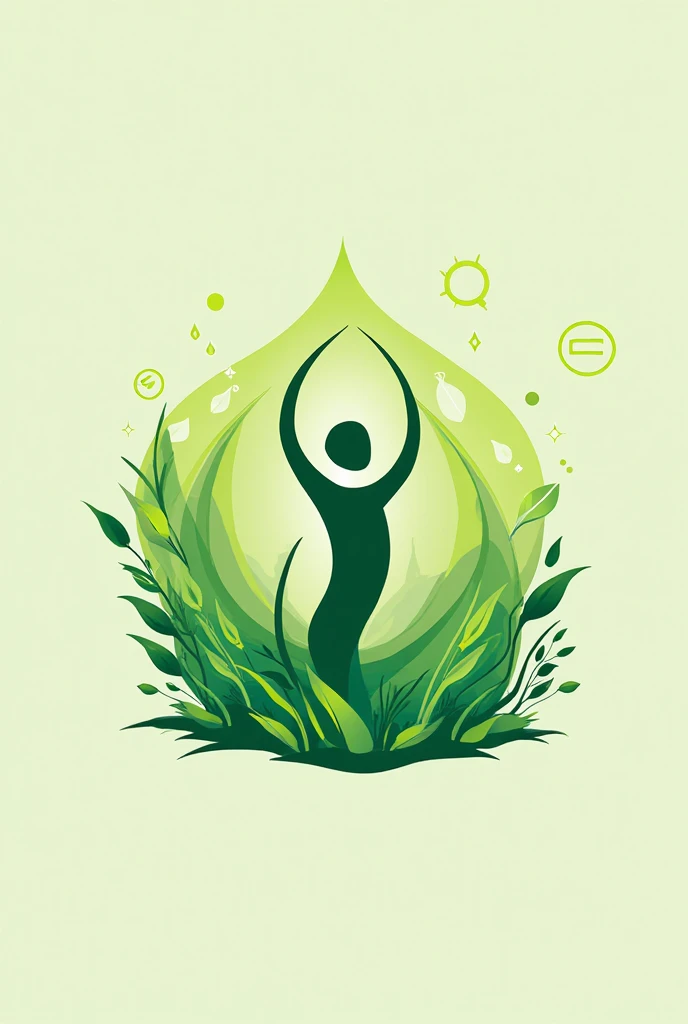 A beautiful and striking logo with the 4x4 format, which has elements about health and weight loss, with green as the focus! Please give more details! just the drawing
