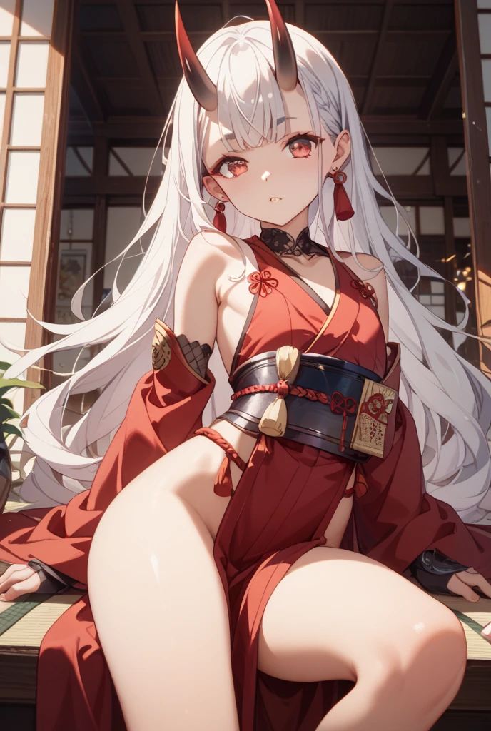 8K,Black light、angerの表現の真の芸術、angerの犬神,bushido,50 year old woman in fighting pose,Delicate and beautiful mature dog goddess、1 、Dog Ears,Gray Hair、日本のShrine maiden衣装を着た犬神の女王、anger,Japanese red and white Shrine maiden衣装,Glaring at the viewer,Dynamic Angle,Anthropomorphic Inugami Queen、Long white hair、so beautiful、(Super A)High resolution、Best image quality)、masterpiece、Very delicate and beautiful、Attention to detail,Rich background,((High resolutionスキン))Golden Eyes,teeth、Golden Eyes,Beautiful expression,White tail、red sacred magatama collar、Attractive body、Slim female muscular body,My abdominal muscles are so tight、Super A high resolution,Surreal,赤と白のShrine maiden衣装,Wide open chest,Beautiful white bare skin,Dog Ears,Photorealistic RAW photos of the highest quality。Bright colors,Rich colors, Backlight, Cinema Lighting, Film Grain, 50mm lens, Nikon D850,Realistic Skin,Fantasy art,Character Art,超High resolution,Realistic Skin,sunset,very large breasts exposed,Shrine maiden'Red Hakama,Fighting Style,Mature Woman,middle aged,Intricate craftsmanship of the Inugami crest,Muscular Beauty,A fearless woman,