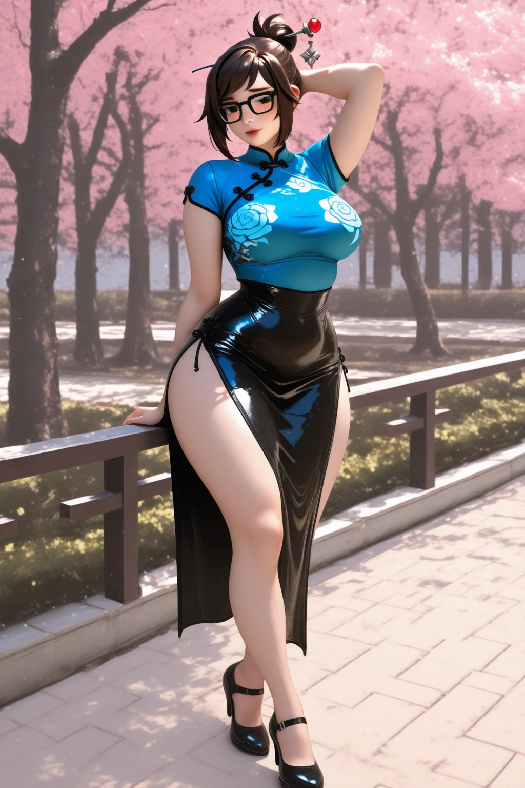 Cartoon IP image，3D modeling rendering effects，Datouhe ，Bubble Mart style，The whole body is brown，Have big eyes，her clothes are slutty , stand up，positive view，4K , cover her in white sticky substance dripping down her whole body
