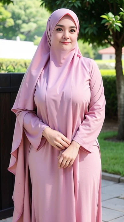 50 years Old, Hijab Indonesian mature woman, Big Tits : 66.9, Gamis, Breast out from her clothes : 1.9, at doctor office, Dark light, at Nighttime
