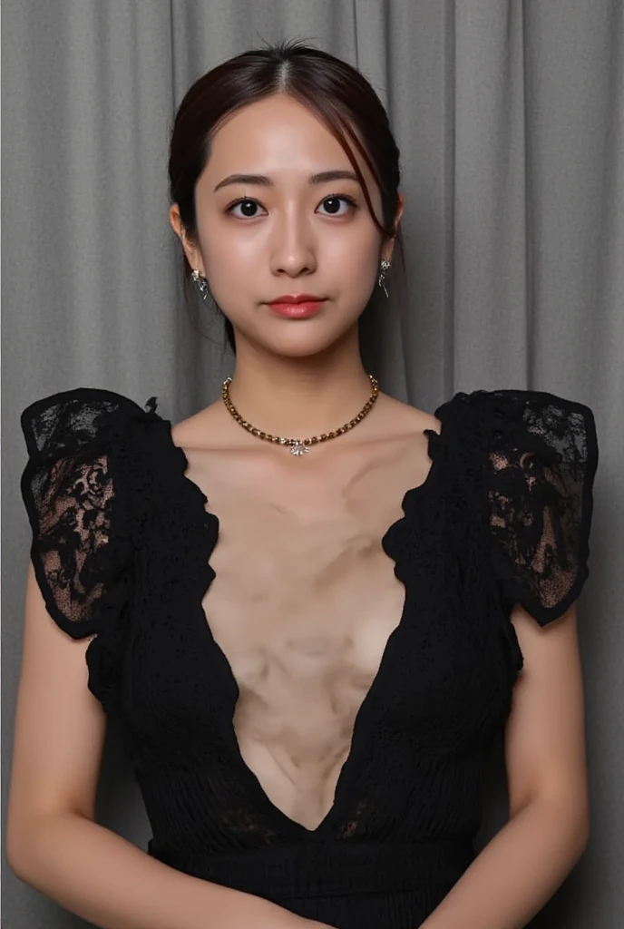 hight resolution, Original, (flat-colors:0.9),(colourfull:1.1),(masterpiece:1,2), top-quality, masterpiece, hight resolution, Original, highly detailed wallpaper, Viewer's Perspective, Solo, portlate, (A MILF), 70yo, Mature Woman Body Set, Exposing breasts, showing teeth, Staring at this, Floral background, lace thin bra, areola showing through, teats see through, undergarment, (Mature), Natural wrinkles, ultra-realistic, Natural skin, Natural hair color,