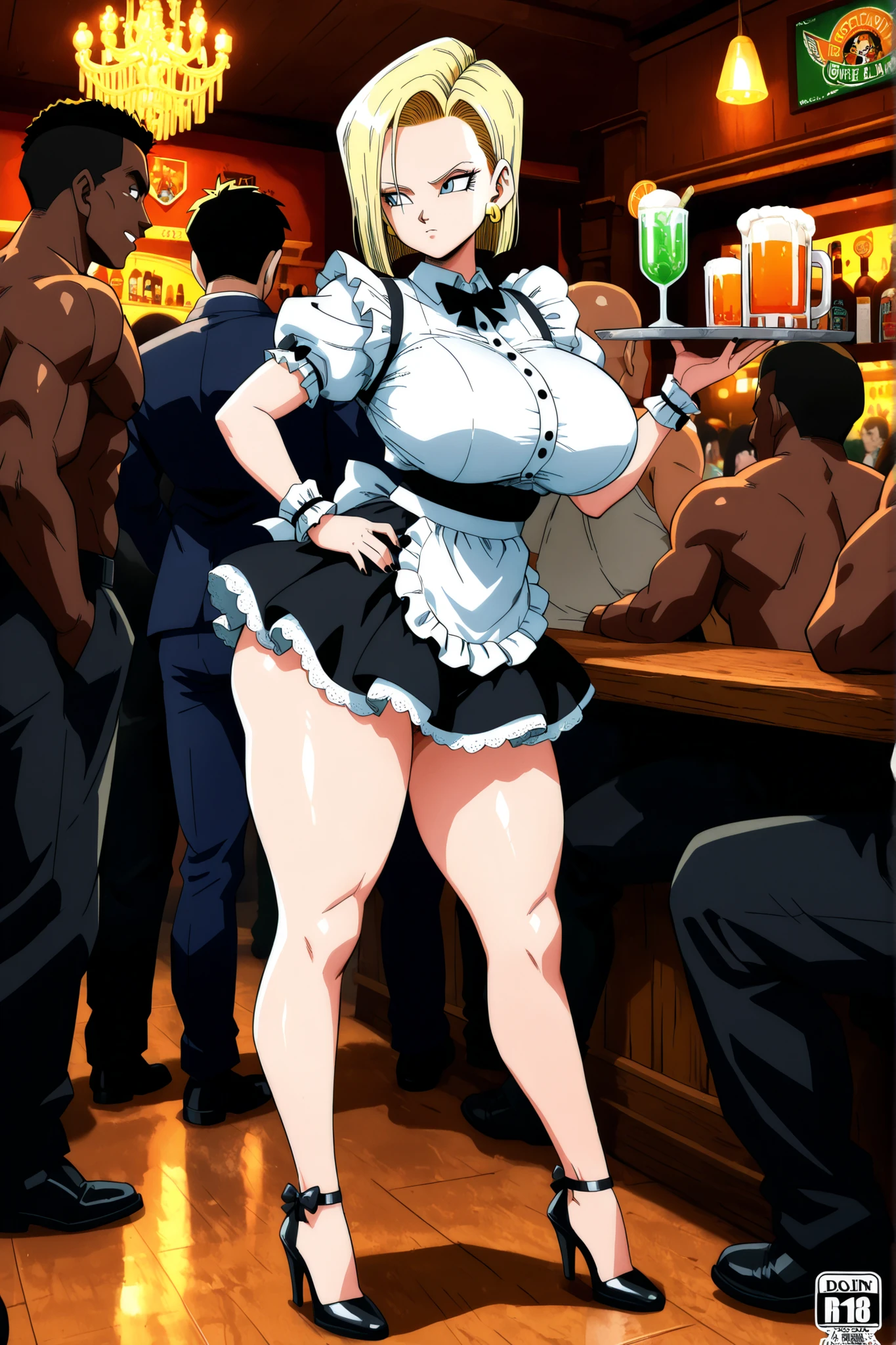 Score_9, score_8_up, score_7_up, score_6_up, score_5_up, score_4_up, source_anime, 1girl, cute girl, young female, sagging gigantic huge breasts, wide hips, thick thighs, huge areolae, areola slip, dark nipple, dark areolae, side view, detailed eyes, ahegao, bukkake, collarbone, head tilt, showing hairy stomach hair, showing armpit, hairy armpit hair, sperm on wall, cum shot to wall, sperm, ????? cum shot to wall, Japanese, hentai, hand behind the head, hairy stomach hair, rimjob from behind, ?????, crouching behind boy, sweating, heart mark words, licking ass from behind, rimjob, dirty atmosphere, in casino, crowded, ???????,  ass licking, having sex, bukkake, bunny girl costume, sleeveless, earrings, accessories, blonde