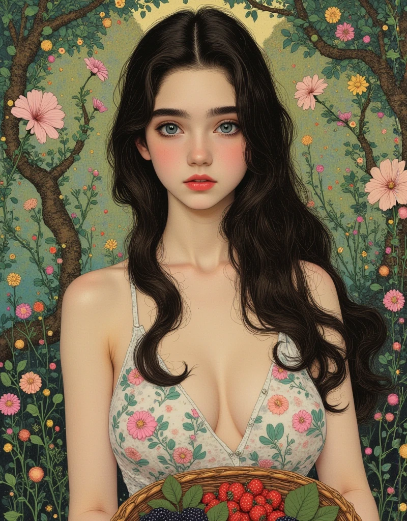 parcialmente desnudo, bashful, girlish, tetas masivas, piernas abiertas, bien, Cabello lindo, girlish, Orgasiming, coqueteo, cabello negro, cachondo, Masturbating, Ahegao, Pastel de crema, (((Prostituta)))