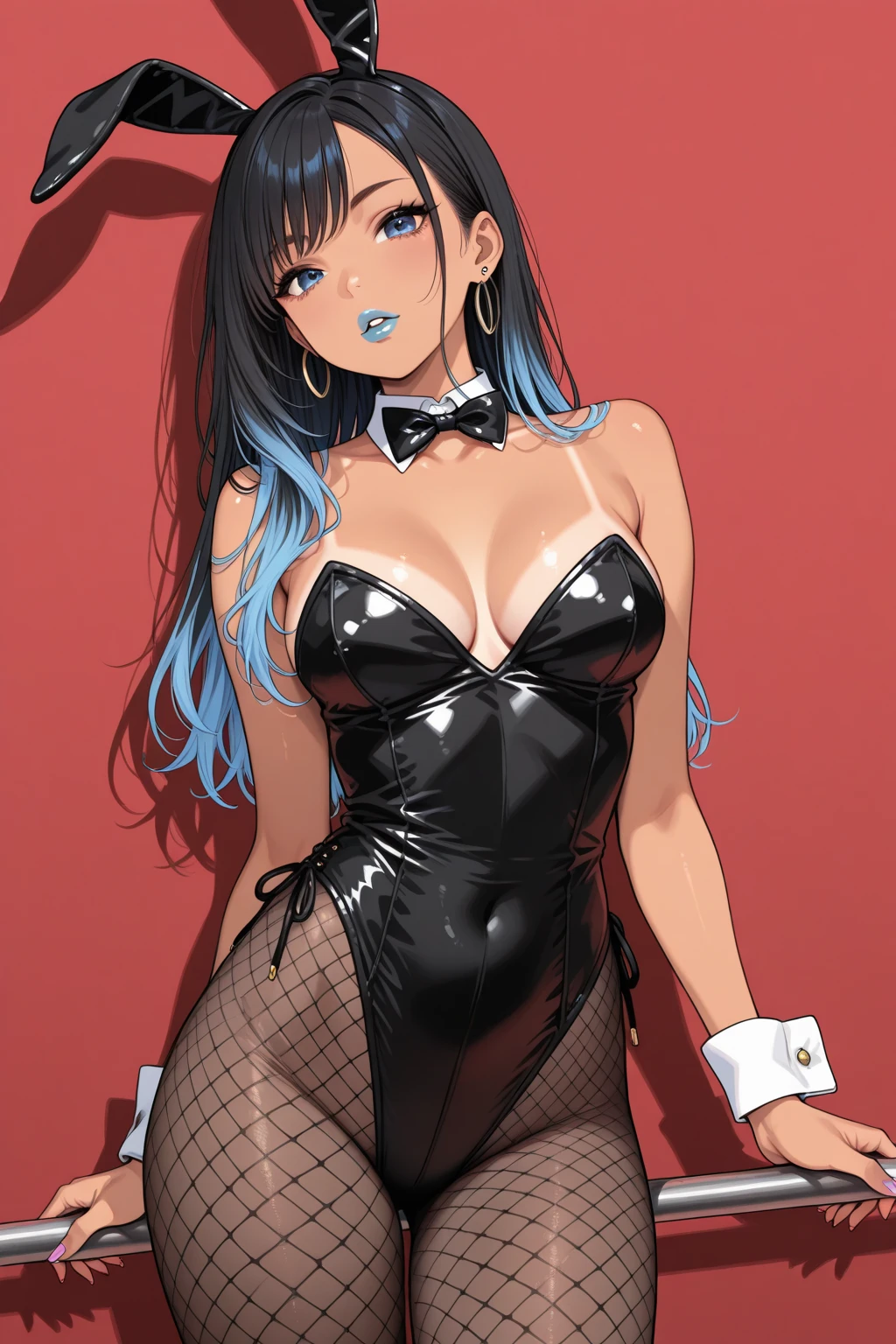 (fullllbody), 1 Bunny Girl, (beautifully detailed eyes), (beautiful and detailed face), Perfect female body, (neat figure:1.2), thick body, Slender waist, (18year old), Very big eyes, (top-quality), (ultra-detailliert), (masuter piece), (hight resolution), (Photorealsitic:1.4), (Dynamic Angle:1.2), (Original), (the Extremely Detailed CG Unity 8K Wallpapers), Character Design, Game CG, Detailed Manga Illustration, Realistic head-to-body size ratio:1.2, anime keyvisual,On the musical stage