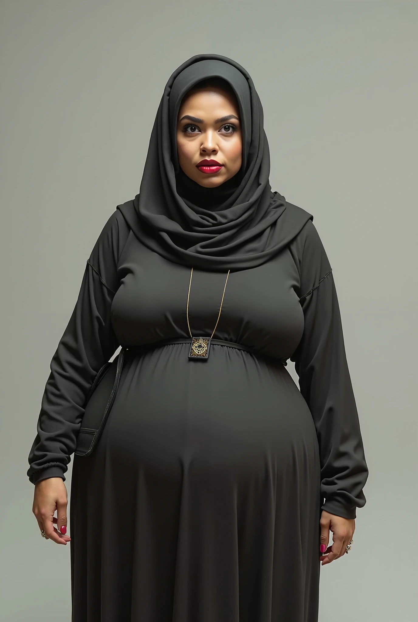 woman with very big boobs wearing jilbab and niqab