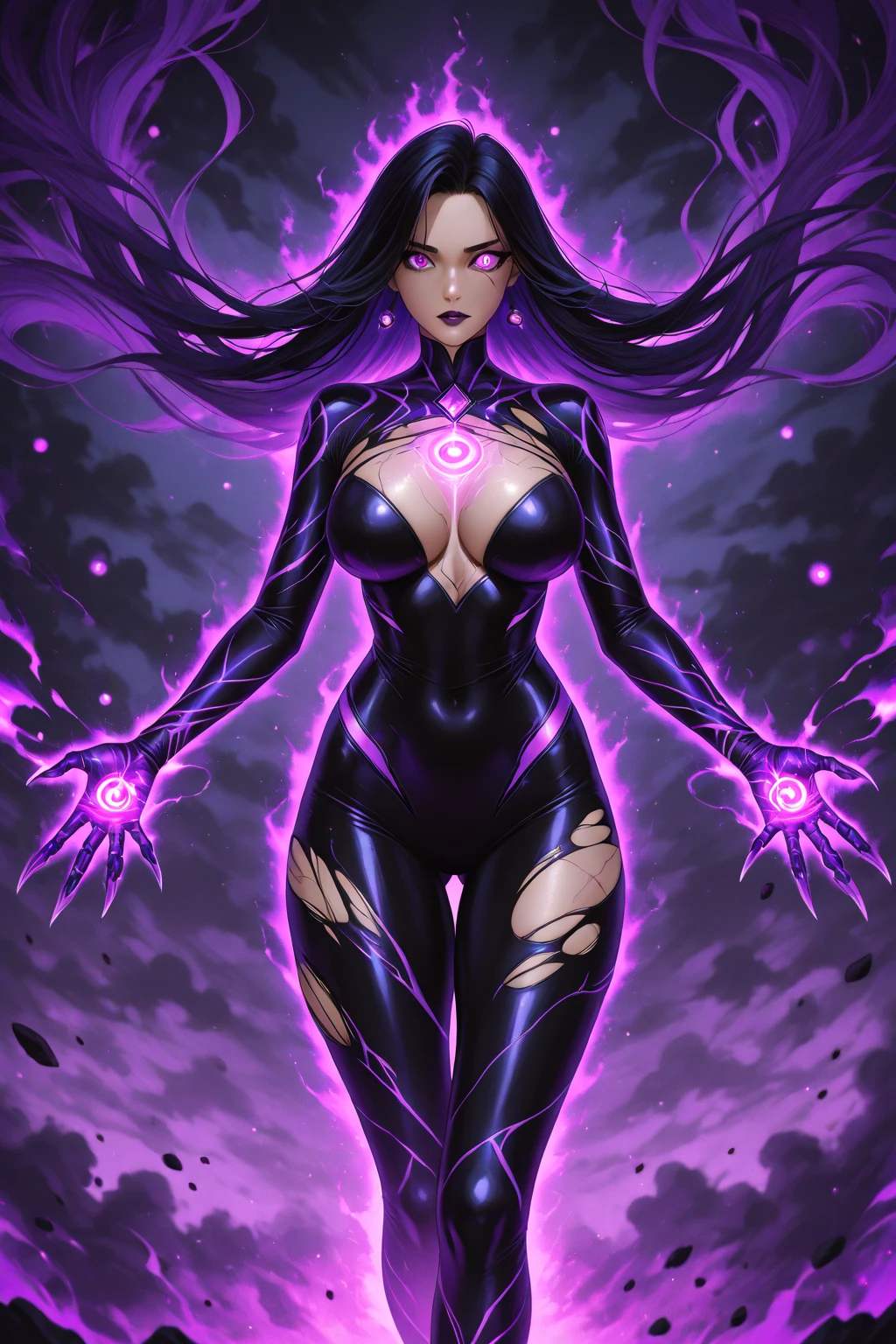 (masterpiece, best quality), amazing quality, very aesthetic, absurdres, highres, newest, HDR, 8K, chiaroscuro, impasto, intrinsic light, luster, shiny color, strong coloring, masterful shading, high contrast, mature female,

handgag_POV, (close-up), cupping, otherworldly alien woman, violet skin, glowing tendrils for hair, reflective eyes, standing in a crystalline cave, bioluminescent flora, ambient orange light, small , futuristic , green eyes