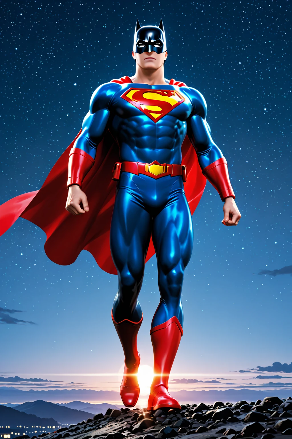Aidan Gallagher dressed as Superman