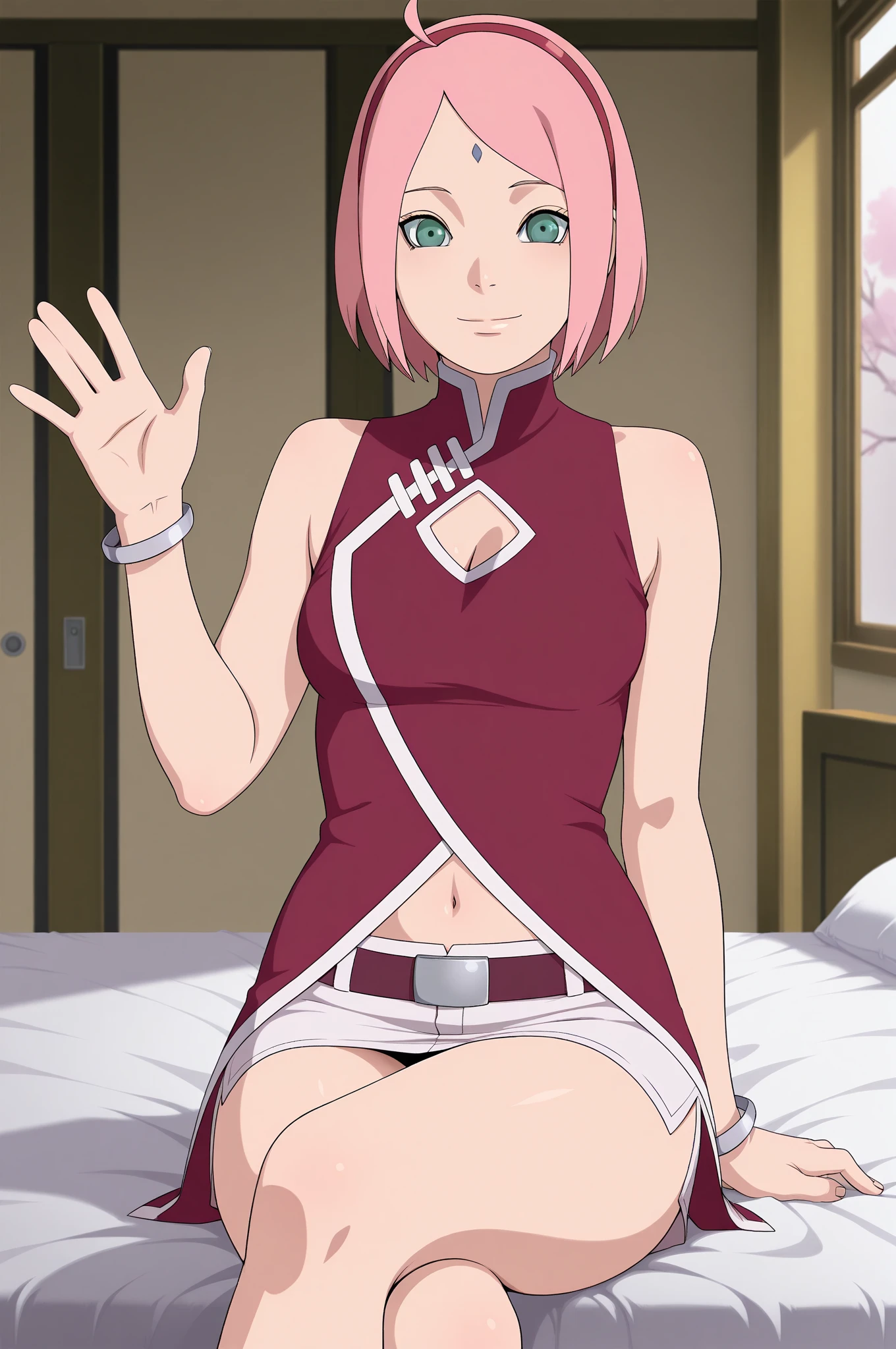 nun-cosplay,Kirschblütenwald, (Hohe Detailgenauigkeit:1 1), Raues Gesicht, natural skin, High quality, NSFW, Naruto Sakura,Ein rosahaariger,kurzes, detailliertes Haar,green eyes,(big boobs:1.2),(Schulterfreie Kleidung:1.5),Auslaufen aus der Schulter,(Bikini:1.5),(smil:1.2),Rot im Gesicht sein,(Spaltung:1.4),sexy Figur,Perfect body,Rosa Kleidung,gorgeous eyes, (detailliertes Gesicht und Augen), (Das Gesicht: 1 2), Noises,extra, Echtes Foto, ..................PSD, Lampenfilm-Fotografie, Scharfer Fokus, Kontrastreiche Beleuchtung, Empfindliche Haut, High Resolution 8K, Wahnsinnige Details, realistisch, Professionelles Fotoshooting, 8K UHD, Spiegelreflexkamera, Sanfte Beleuchtung, High quality, filmgrain, Fujifilm XT3,Zauberei,Partikel-FX,Arms behind the back, breasts pressed together