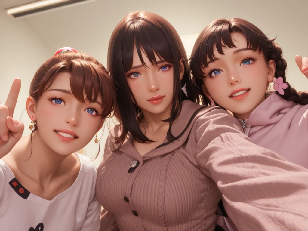 18 Year Old girl and her mother, both big tits, gives herself 