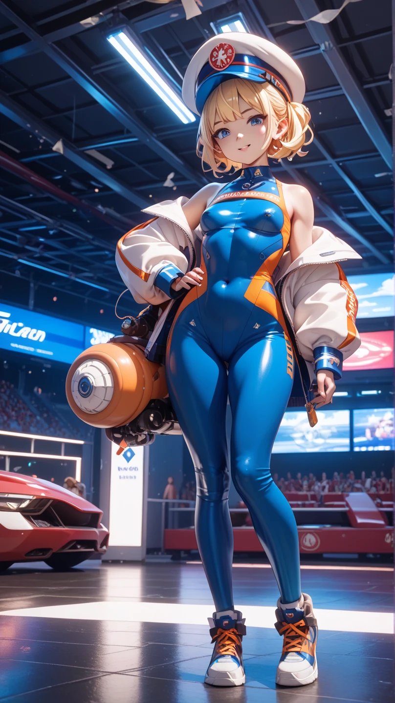 beauitful face, Standing alone, 1girll, Best quality at best, tmasterpiece,hair adornments, mitts,leges,blue hairs