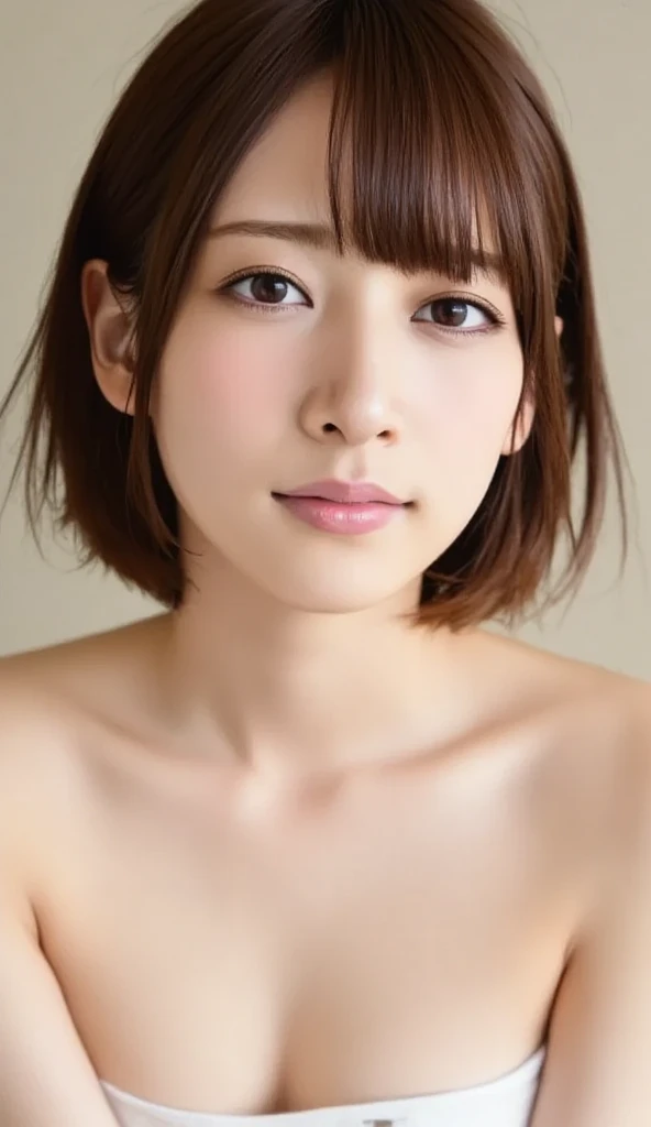 (realistic, photo-realistic:1.37),(8k, RAW photo, best quality, masterpiece:1.2), cute, ultra-detailed,heart-shaped pupils,physically-based rendering, ultra high res, kodakvision color, shot on Arricam LT Camera, bokeh, sharp focus,
looking at viewer,photorealistic,realistic, solo, photorealistic, best quality,extremely detailed face,extremely detailed eyes and face, beautiful detailed eyes,absurdres, incredibly absurdres,haunting smile,Messy hair, floating hair, ,