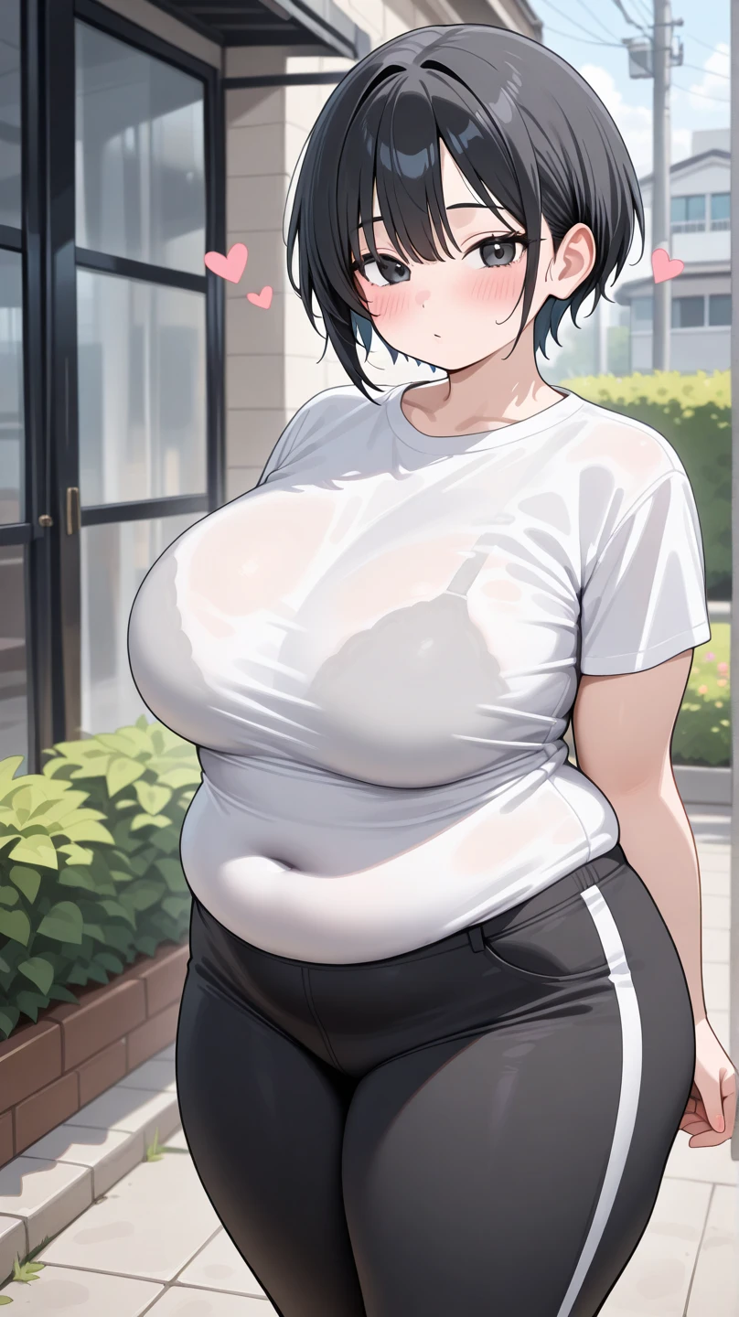 (masterpiece), Highest quality, Faint,On the bed, Black Hair, short hair,Are sleeping , Grey tank top, (Mother), , Mature Woman, ,Facing forward , Huge breasts,Sweating profusely , Nipples visible through clothes,(breast milk squirting 1.4),Breast milk leaking from tank top,Room full of steam,Huge nipples,aunt,Thick eyebrows