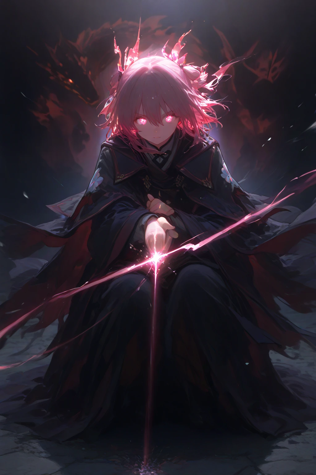 boy, wanostyle, smiling, looking at viewer, solo, upper body, (((masterpiece)), (best quality), (extremely detailed),sharp focus, soft lighting, hdr, colorful, good composition, fire around, spectacular, suit, anime screenshot, scar under eye, ready to fight, red eyes --auto