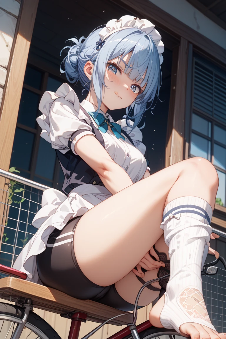 8K、masterpiece、Japanese、Woman wearing glasses、Neon(nod)、from the front、smile、Childish、Small breasts、See-through underwear、night、Bedroom、Show your underwear、mini skirt