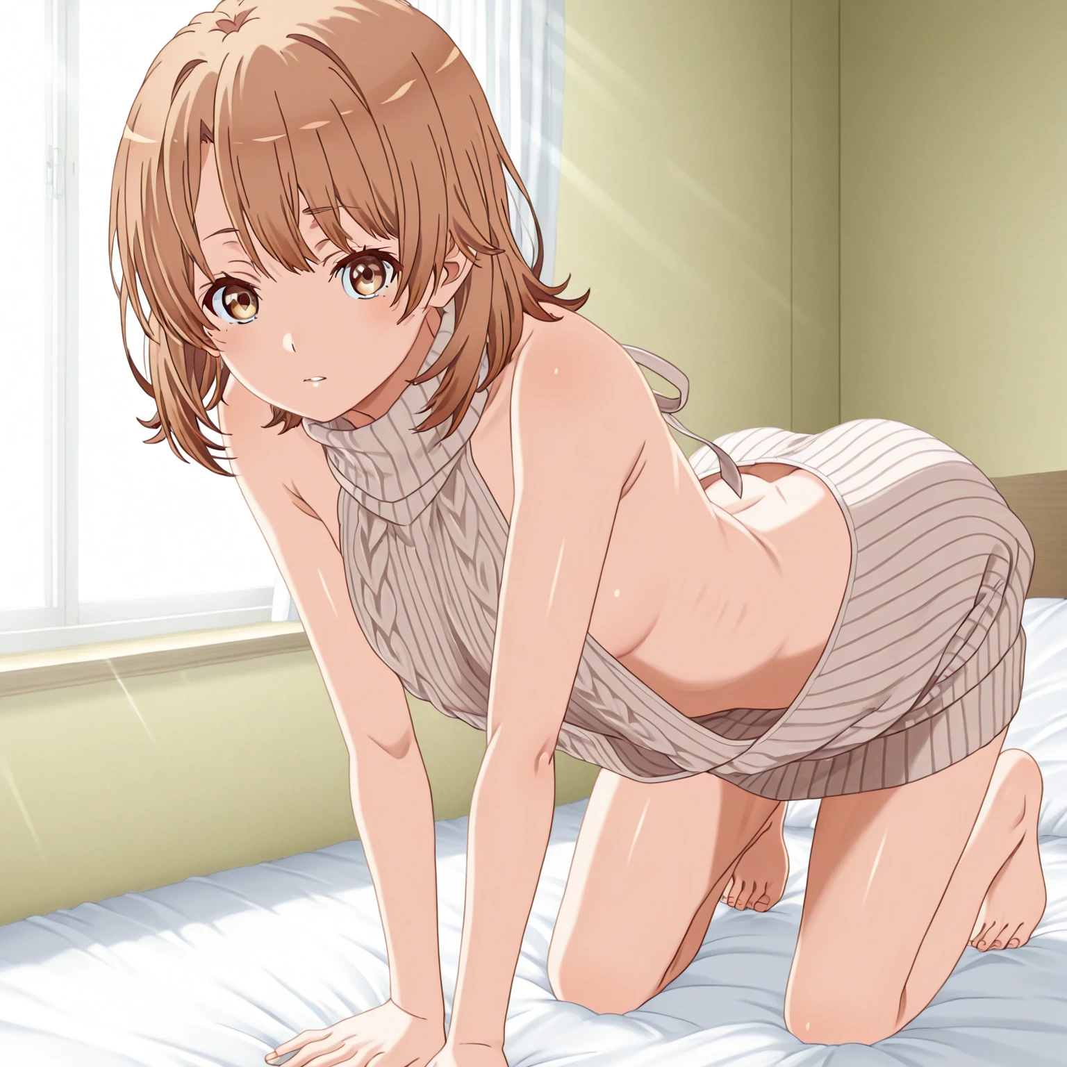 (((UHD, masterpiece, super detail, high details, high quality, best quality, highres, 1080P, 16k))), ((young girl, little breasts)), room