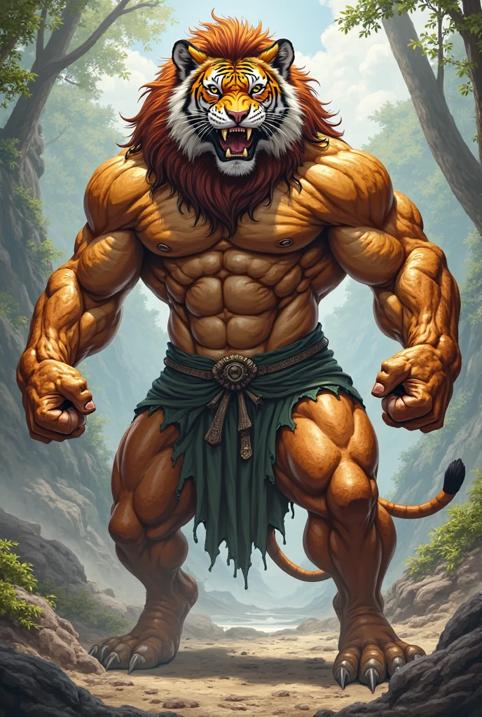 masterpiece, Solitary, Delicate eyes, Delicate face, 45 years old adult, hairy, male, Handsome, whole body, muscle, hairy uncle lion, Shaolin monks, One-handed ground strike, The ground cracks, Flying Gravel, Cute style, portrait, head shot portrait, Dynamic poses, Japanese cartoons, In motion, Extremely detailed, Expressive, Dramatic lighting, Epic Background, Very detailed, Light versus Darkness, photography, Surrealism, Moody, Cinema Lighting, Intricate details, Depth of Field