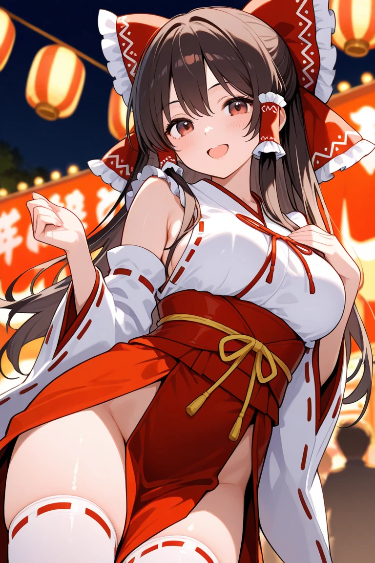 Highest quality、High resolution、Detailed Background、(Beautiful face in every detail:1.4)、Anatomically correct、Normal number of fingers、Detailed facial expressions、(Detailed eyes:1.2)、Teenage beauty、(Huge breasts:1.2)、Light color hair、Braided Ponytail、Braided bob cut、Bun Hair、cute gesture、night、Nebuta Festival、smile、
(Beautiful girl from 2people in yukata enjoying the Nebuta Festival:1.5)、
Nebuta Festivalのnight、Streets lit by lanterns、people々Wearing yukata or happi coat、Bustling with excitement、The sounds of drums and flutes echoed throughout the place.、The Nebuta festival music envelops the entire town、A giant Nebuta float slowly advances、Nebuta are huge floats made from Japanese paper and bamboo.、
Brave warriors and beautiful goddesses、Depicts mythical creatures、Lanterns are hung on top of the Nebuta and candles are lit inside.、It moves forward while emitting a fantastic light.、
Dancers called Haneto parade around the Nebuta、Haneto dance with powerful leaps to the accompaniment of Nebuta music.、people々In tune with the calls of the dancers,「Russell、Russell」exclaimed、people々Filled with excitement and dynamism、An unforgettable festival、
Cool colors such as blue and green、Yukata with Nebuta motifs、Bright colors such as red and yellow、
Belts with gold or silver threads、The obijime (sash fastener) is colored to match the obi color.、Matching the atmosphere of Nebuta Festival、Hairpins and flower decorations、Small items such as fans and drawstring bags、cute