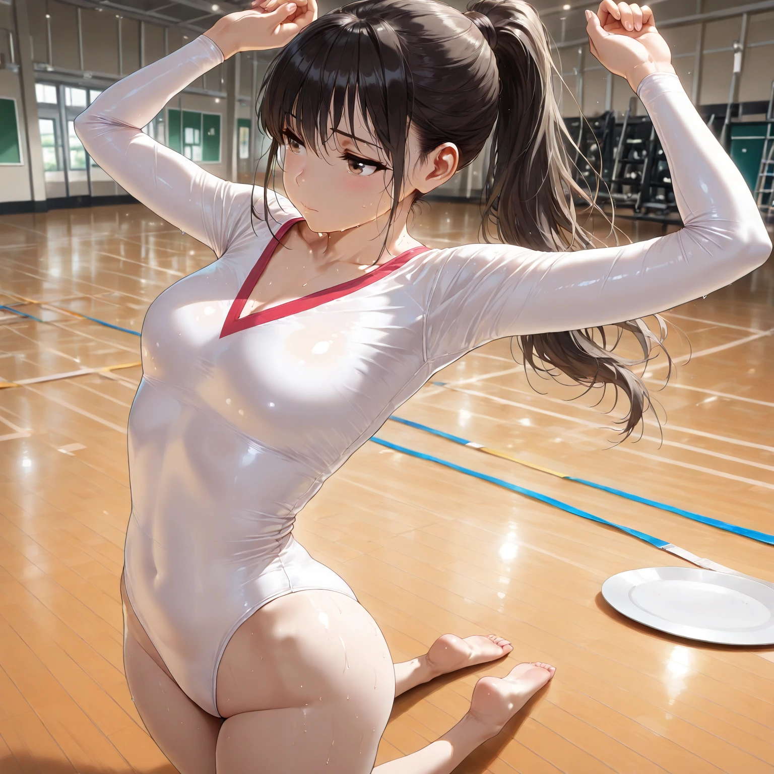 pieces fly、masterpiece、highest quality、Super detailed、High resolution、High resolution、8K portrait、Unity 8k壁紙のHigh resolutionCG、unity 8k wallpaper、cute type little:1.5、:1.5、Highly detailed CG unity 8k wallpaper、realistic、real person、cute type little、 portrait photography、shiny skin、High resolution、(16 years old:1.2)、(1 girl)、beautiful clear eyes、very detailed explanation、delicate face、nice lips、slender body、Same with big breasts thin waist、thin legs、(athletics stadium:1.6)、1 girl, cute type, perfect face, seriously, (blush:1.5),Same with big breasts,((nude:1.2)),Detailed description vagina,show vagina,spread legs,spread ,((cum in vaginas:1.3))