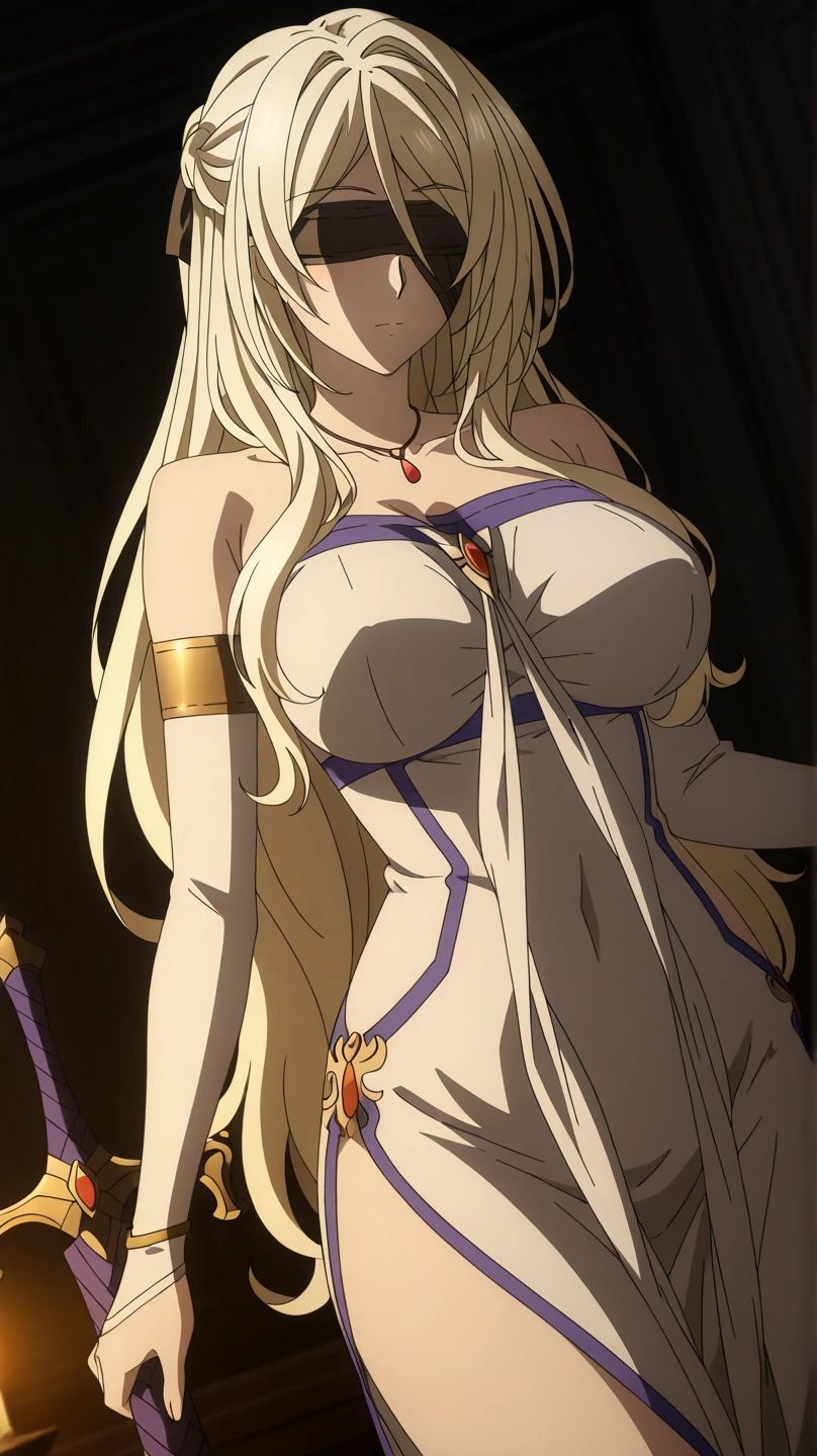 Creat BTTH anime series Queen medusa naked picture no brah on chest sleeping form and remove his chadi and his boss on his brest