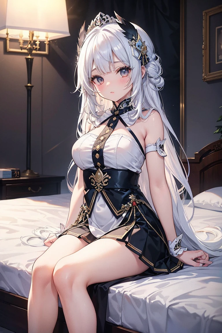 best quality, cute cat ears girl, Cute fantasy world lightly dressed, fantasy world, smooth skin,