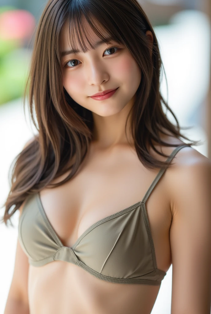 (Masterpiece, BestQuality:1.3), (ultra detailed:1.2), (hyperrealistic:1.3), (RAW photo:1.2),High detail RAW color photo, professional photograph, (Photorealistic:1.4), (realistic:1.4), ,professional lighting, (japanese), beautiful face, (realistic face), cute woman, (Brown Hair, Big Breasts:1.2), (Smile:1.7), Trending Hair&Trending Hairカラーをランダムに, sexly, erotic sexly, Random sexy gravure poses, (Beautiful woman wearing a yellow see-through dress、Standing tall in the grassland、Walking with a seductive smile。:1.2), Beautiful location, (Detailed Background):1.2))