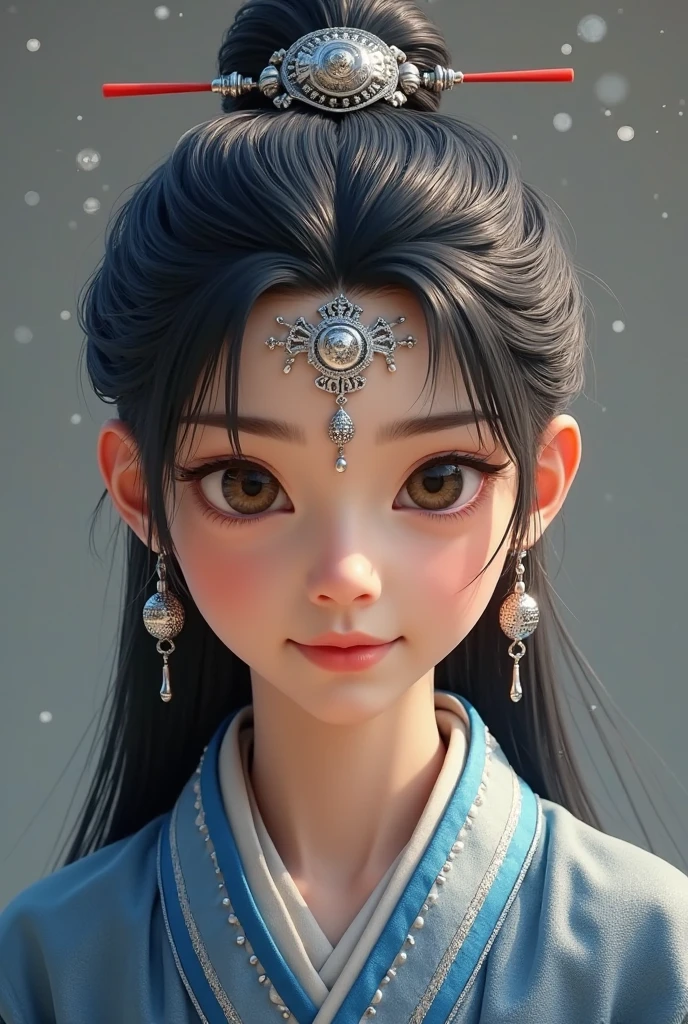 detailed face, cute face,brown eye, Great quality, masterpiece, High Resolutiupon, One girl, blush, (Captivating smile: 0.8), Star Student, chinese hanfu, hair accessory, necklace, jewelry, beauty, upon_body, Tyndall effect, Realistic, Shadow Room, Light Edge, Two-tupone Lighting, (Skin with attention to detail: 1.2), 8k UHD, SLR, Soft Light, high quality, Volumetric lighting, snapshot, High Resolutiupon, 4K, 8k, Background Blur, Real Persupon