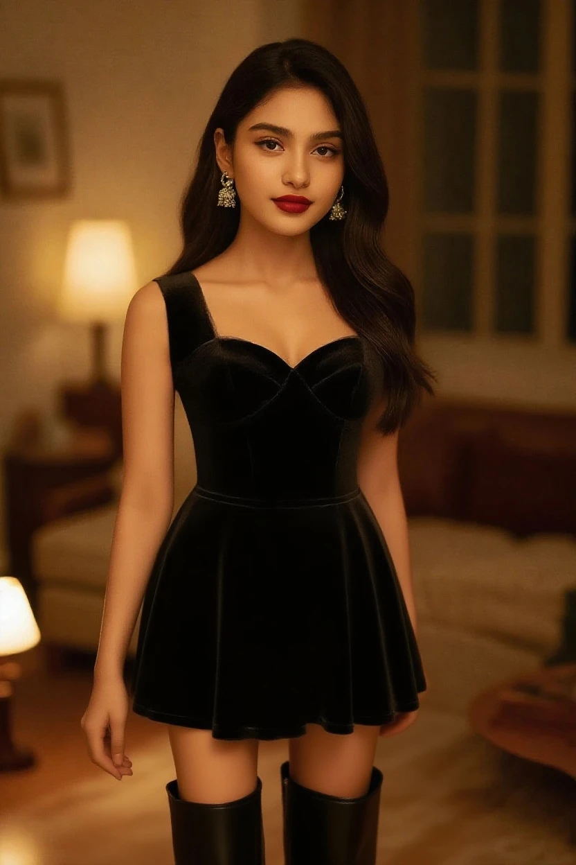 best quality,8k, shoot from front, Japanese, (20years old), 1 woman, single, at luxury home entrance, ((A beautiful woman)), Elegant Face, A calm face, Returning from the party, Long Hair, black hair, hairstyle for party, (Drunk red face), smile, full breasts, makeup, standard height, smile, black eyes, Blemish-free skin, Curvy body, Shoulder baring, Walking from the front door to the hallway, (Luxury evening dresses), Strapless bra, full body, Long legs, Standing, watching at Viewer, Midnight, Hallway Nightlight, Luxury necklace, Luxury earrings, Luxury ring,