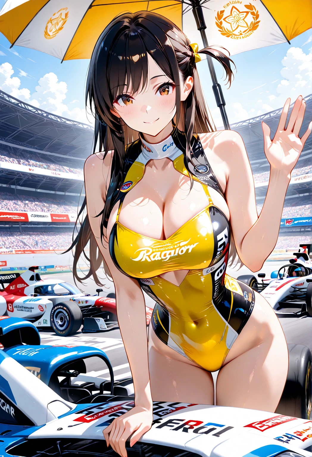 NSFW, (4+girls:1.5), (alternate athlete swimsuit pool), tanned skin, dark tanned skin, oil, abs:1.5, tan lines, dynamic poses, sexy interactions, girls playing beach volley, ball of beach volley, net, masterpiece, top quality, ultra high definition, highest resolution, very detailed, perfect face, professional lighting, clean skin, CG illustration, slender, very cute, young face, cleavage, lower breast, wet body, (breasts out:1.4), different hair colors, short hair, pixie haircut, semi-long hair, different hair cuts, hair ribbon, blush, navel, from below, wet body, (breasts out: 1.4), (plastic bag 1.2), transparent swimsuit, beach, sand, water, (wind: 1.3), girls playing behind, showing ass, black necklace choker