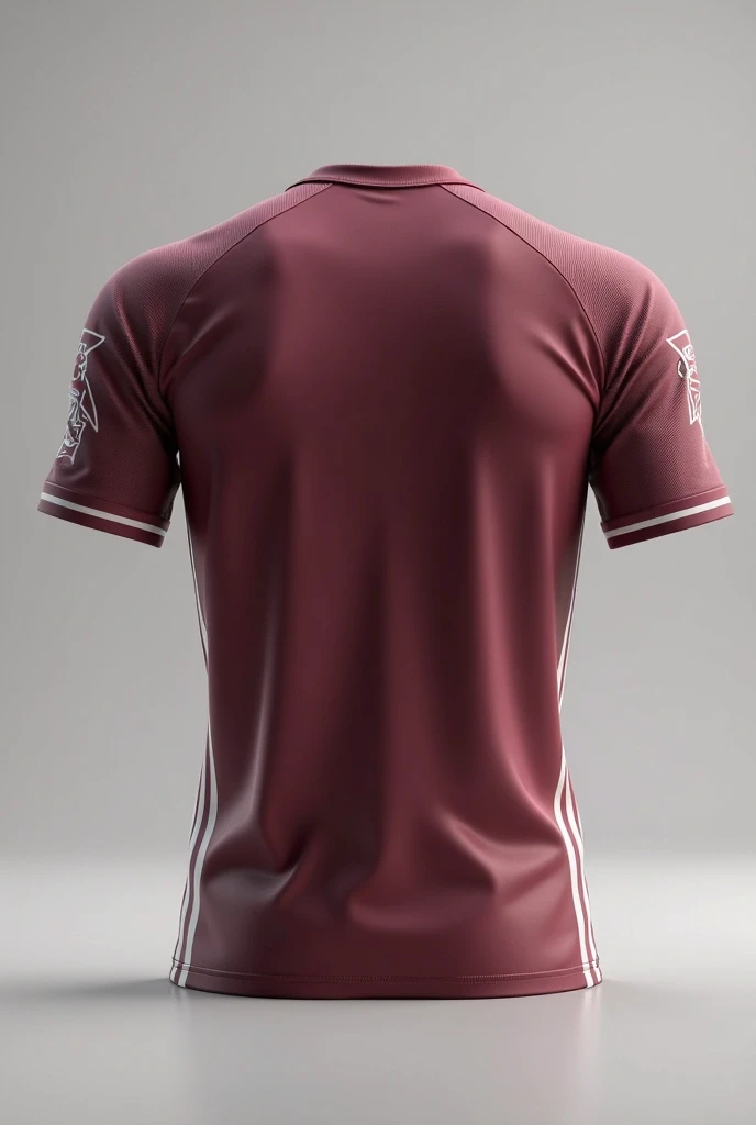 Generates a civil engineering sports shirt with maroon and cream colors from the adidas brand in another model