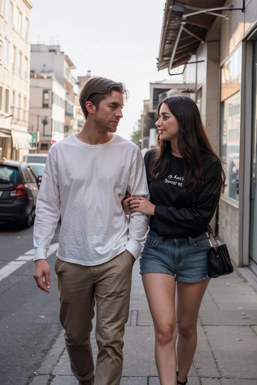 Couple holding hands